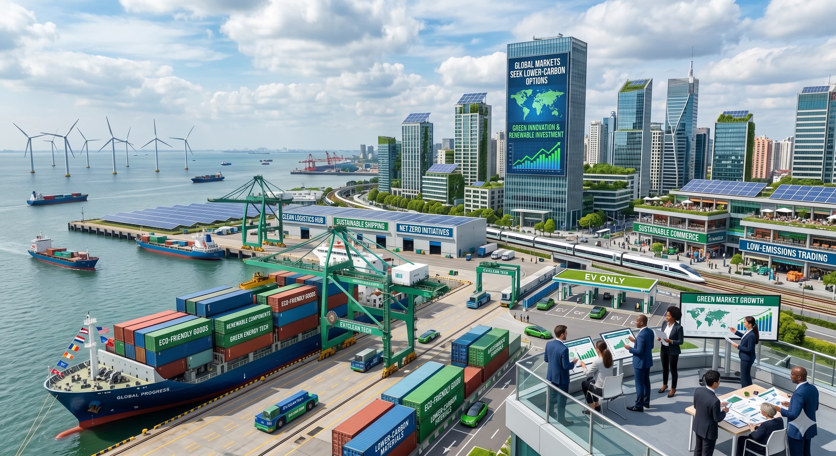 global markets seek lower-carbon