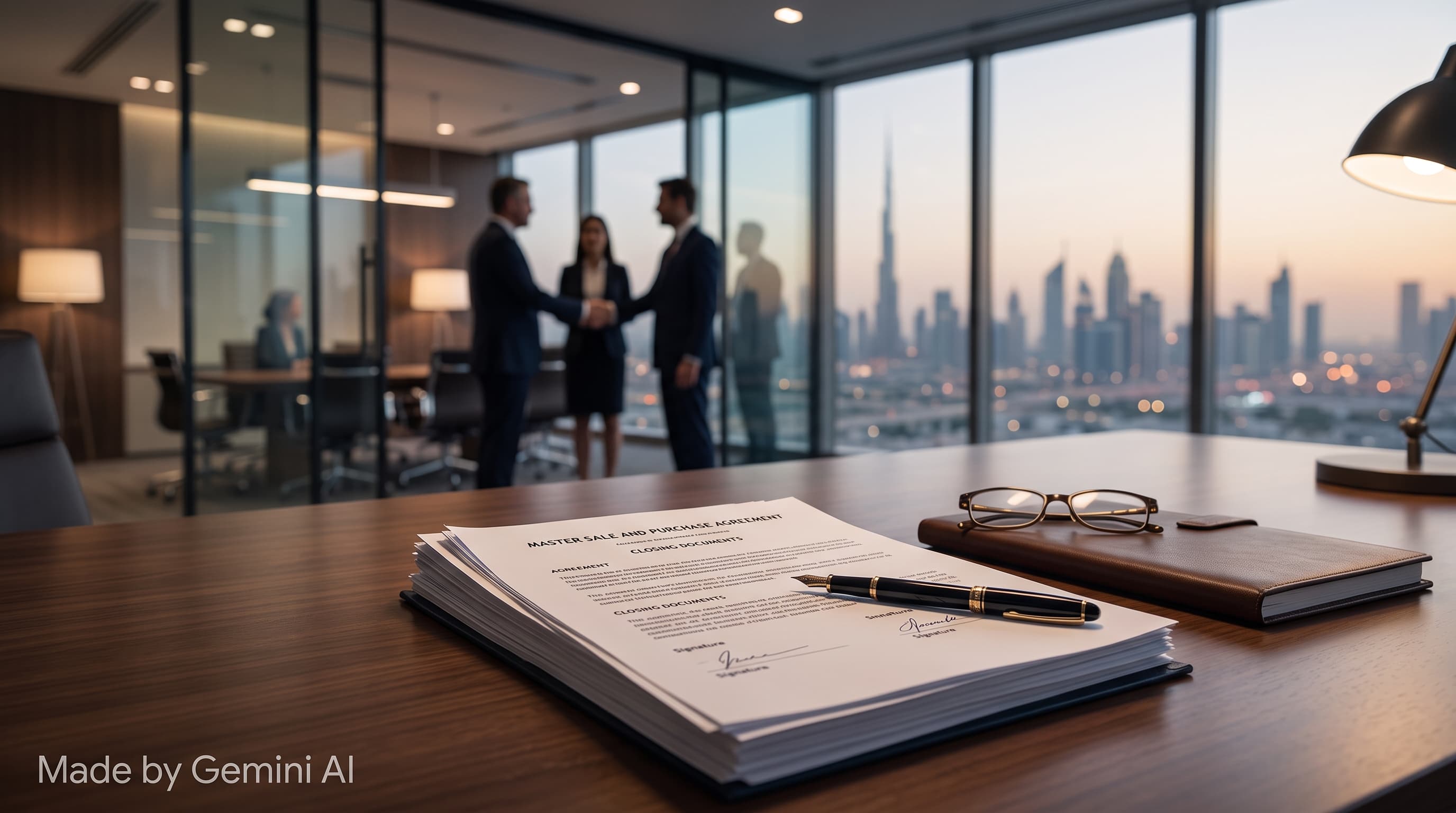 Business owner signing sale documents for a company ahead of the UK Budget