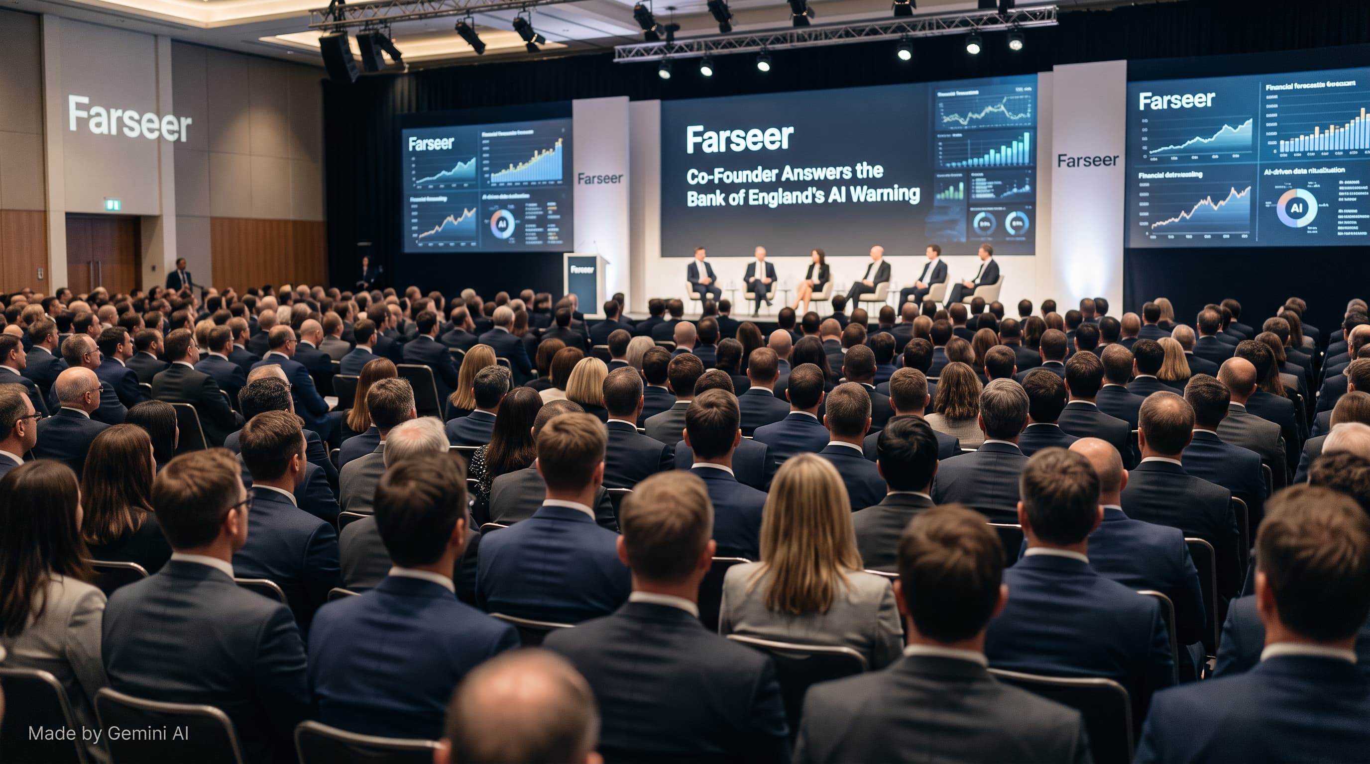 Farseer co-founder Matej Trbara discussing AI forecasting risks and financial regulation