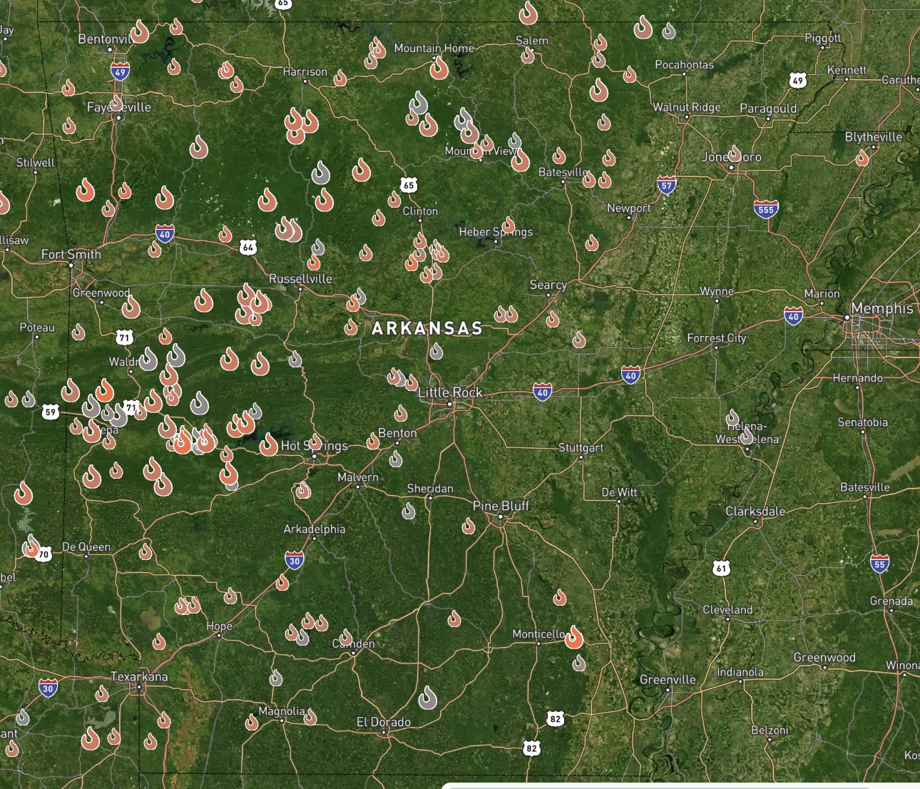 OroraTech satellite network completes Arkansas wildfire pilot