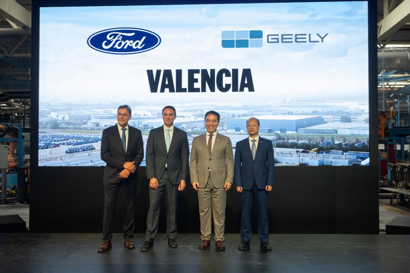 Geely and Ford form Valencia JV to build EVs for Europe