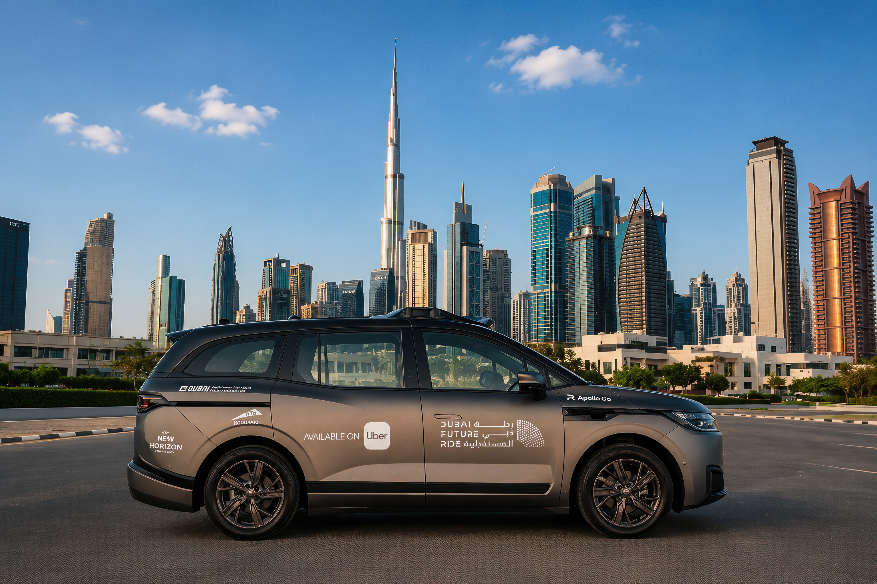 Uber and Baidu launch driverless Apollo Go robotaxis in Dubai
