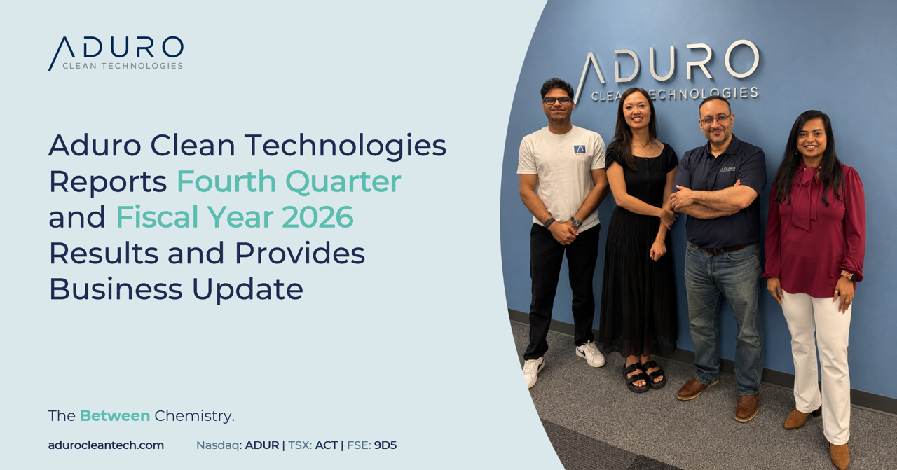 Aduro Clean Technologies scales plastic-waste chemistry to FOAK plant