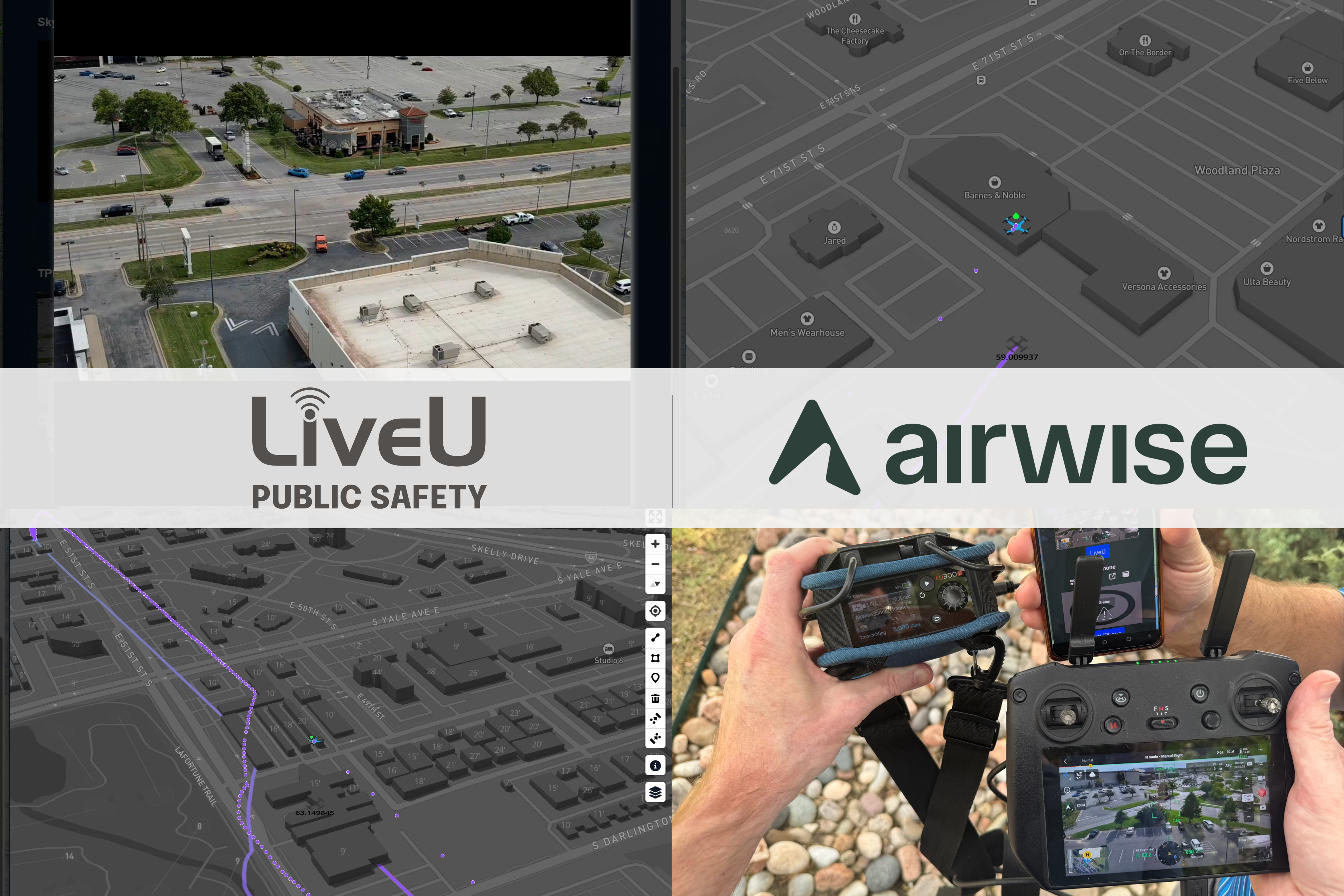 LiveU and Airwise unite drone video and airspace tools for public safety