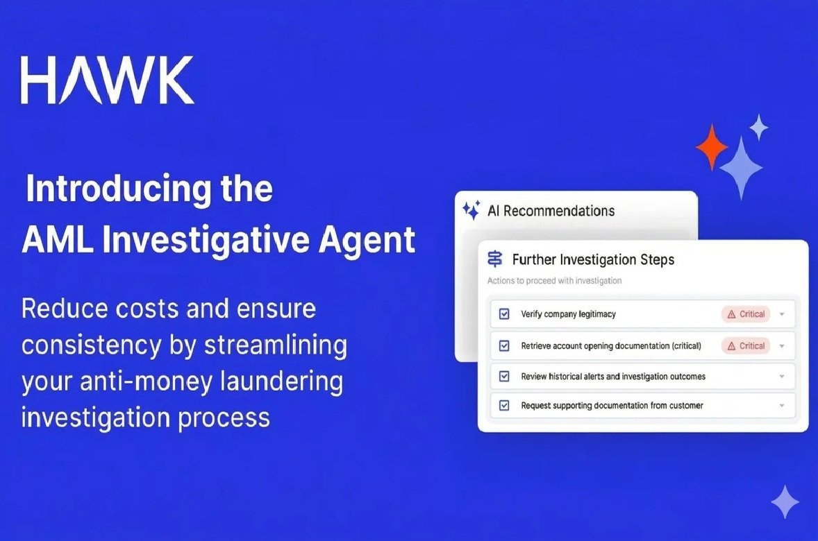 Hawk Launches AML Investigative Agent to Cut Compliance Costs with AI