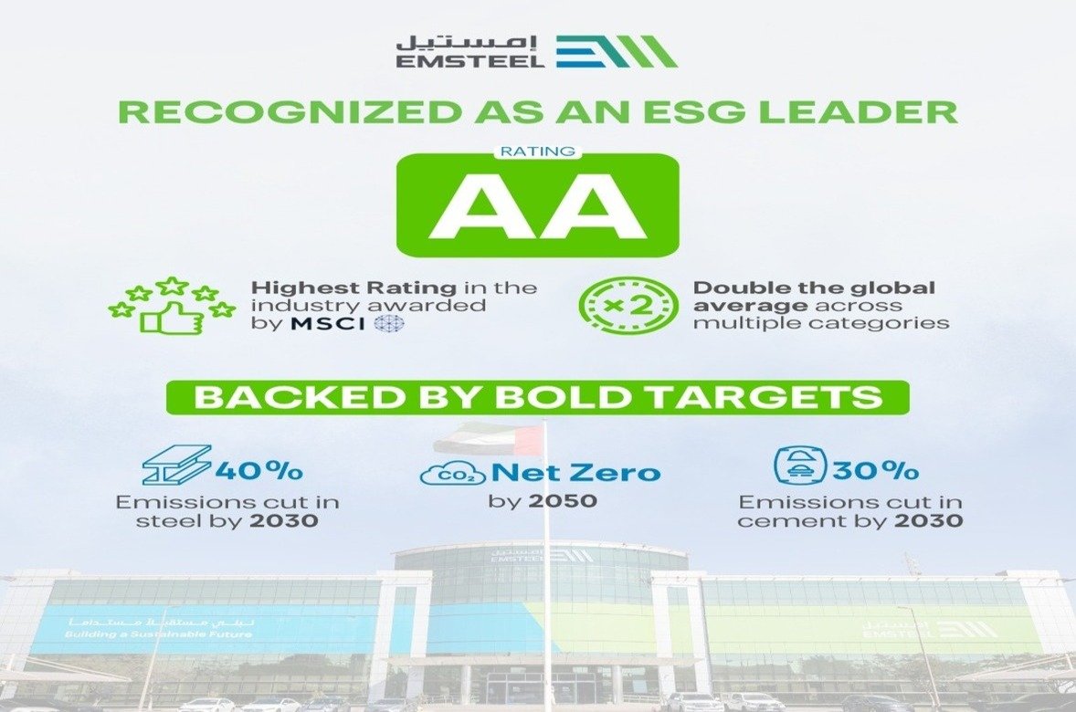 EMSTEEL Secures “AA” MSCI ESG Rating, Among Global Industry Leaders