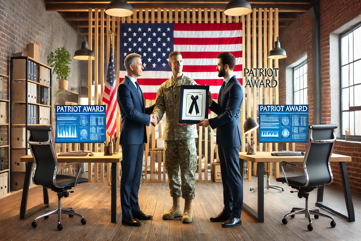 Compu Dynamics Leaders Honored with Patriot Award for Supporting National Guard and Reserve