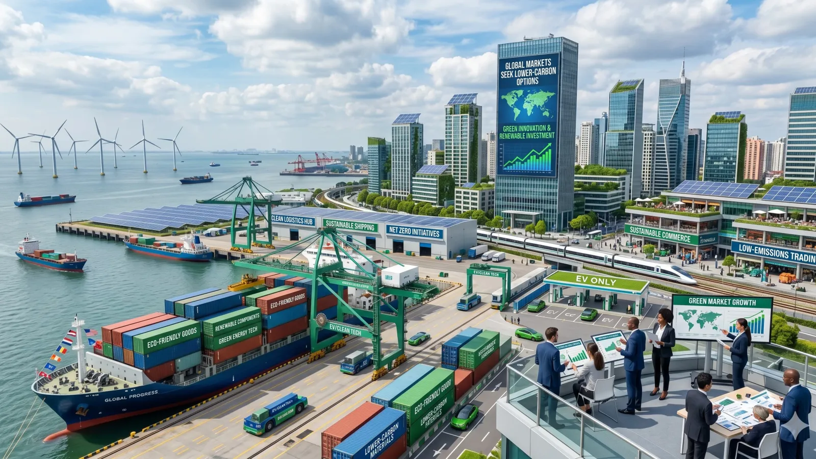 global markets seek lower-carbon