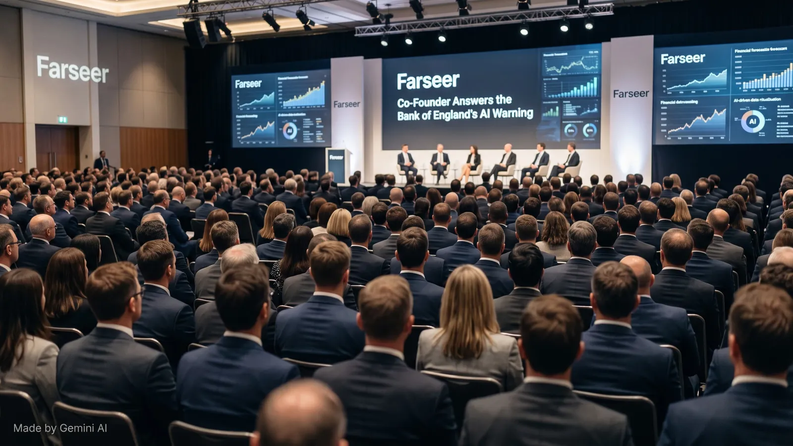 Farseer co-founder Matej Trbara discussing AI forecasting risks and financial regulation
