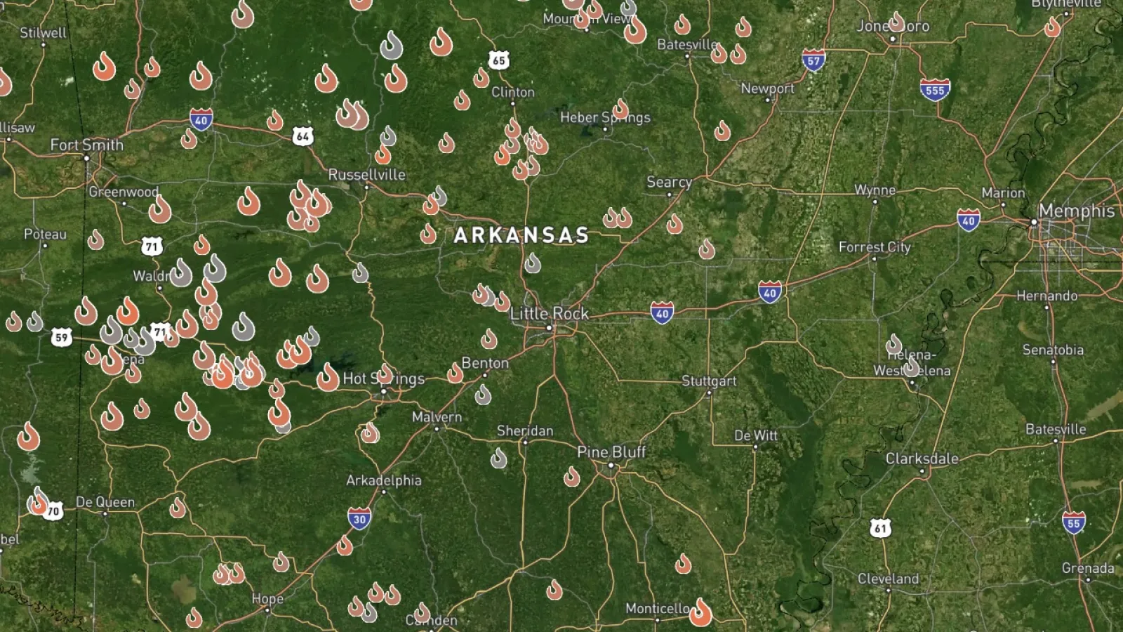 OroraTech satellite network completes Arkansas wildfire pilot