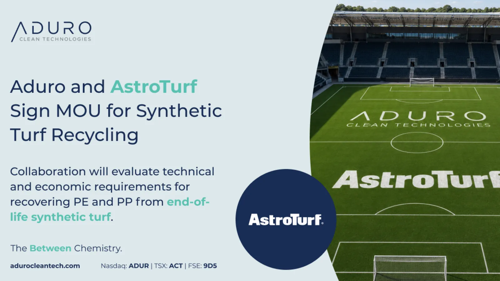Aduro and AstroTurf target chemical recycling path for end-of-life turf