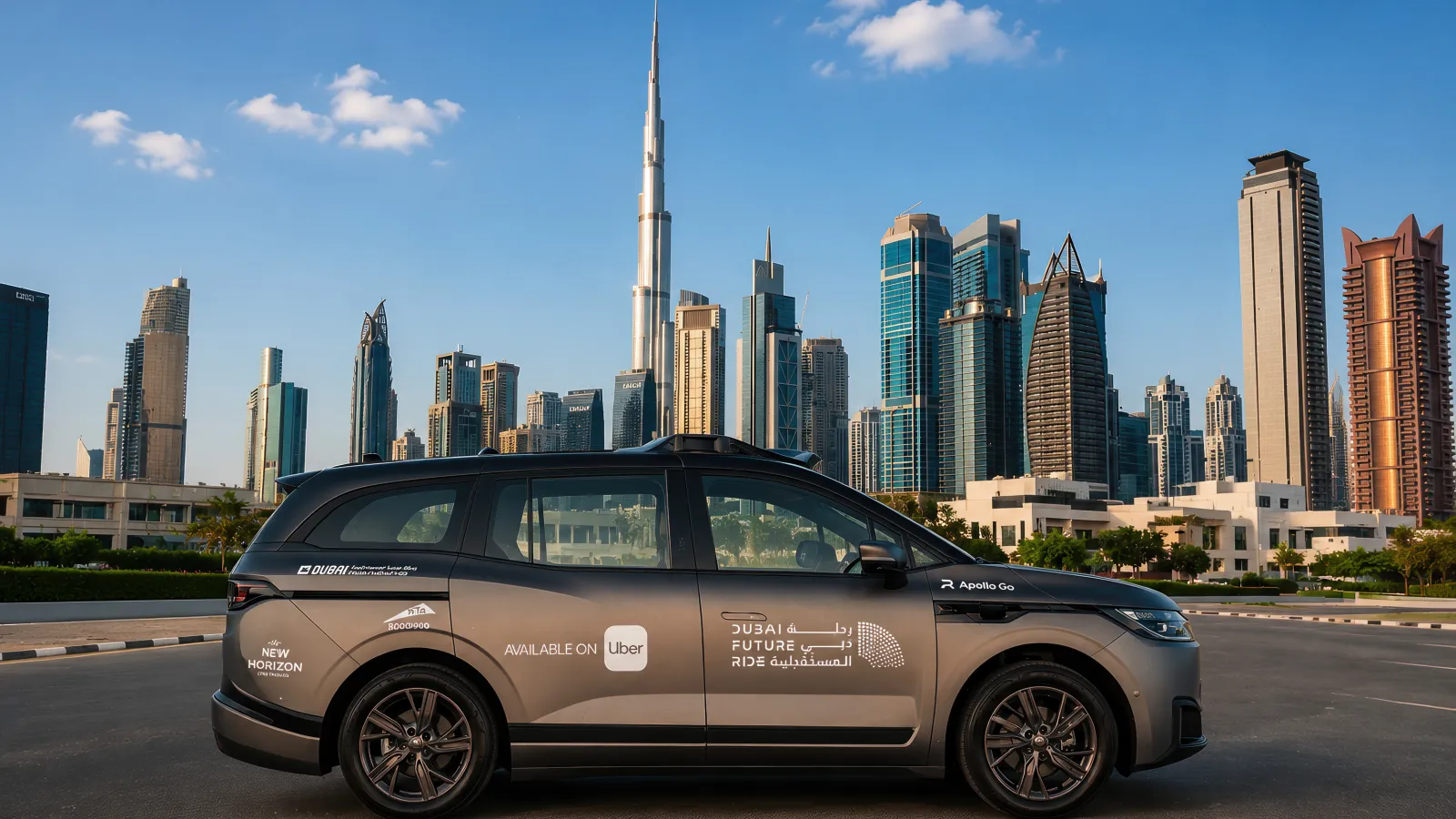 Uber and Baidu launch driverless Apollo Go robotaxis in Dubai