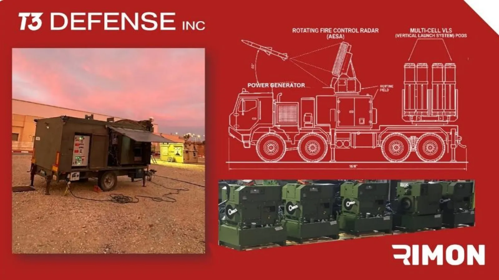 T3 Defense wins $1.3m power order for European air-defence line