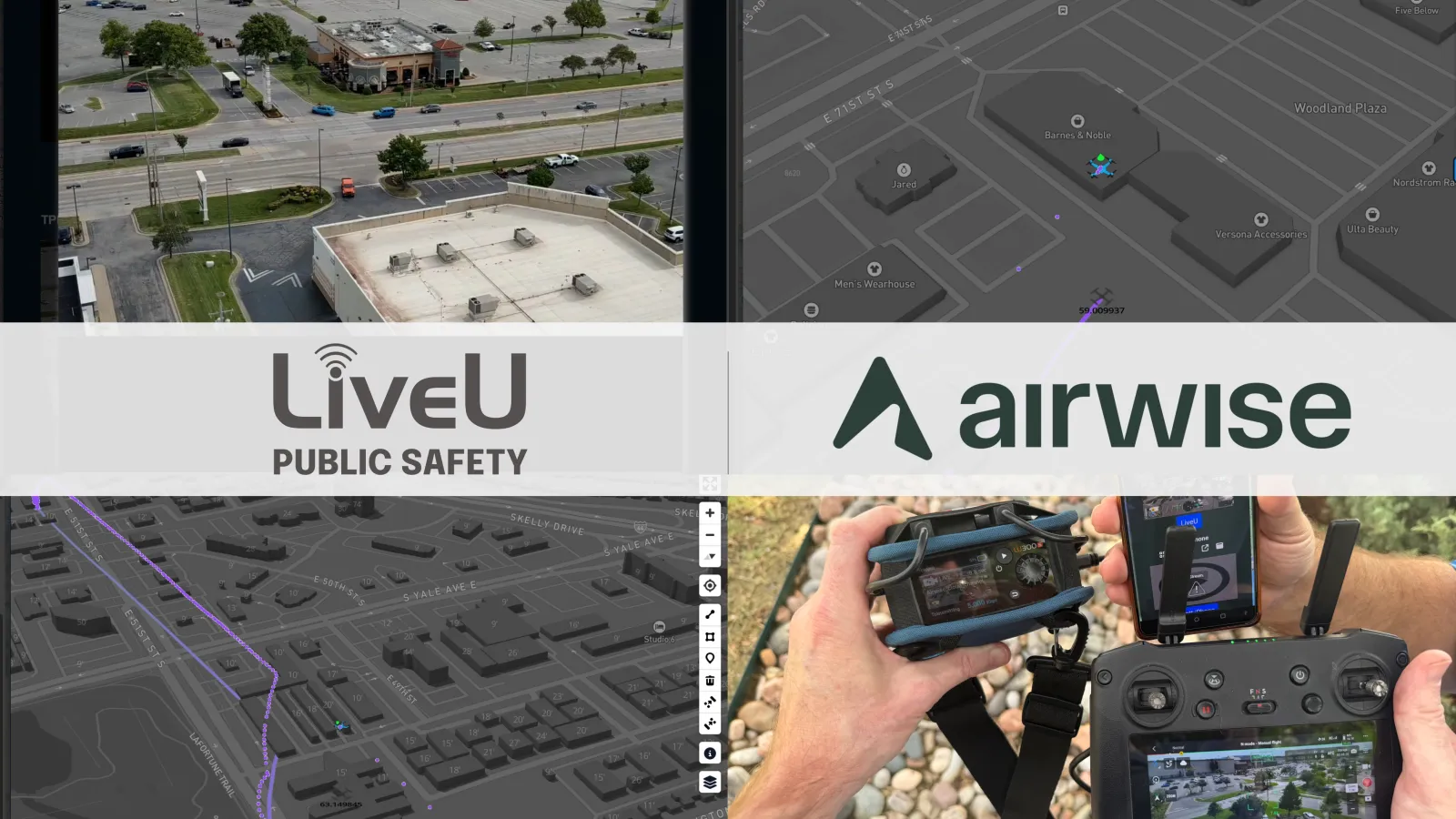 LiveU and Airwise unite drone video and airspace tools for public safety